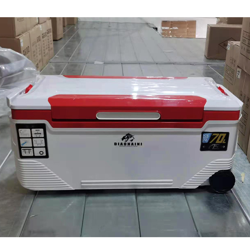 70L NEW LARGE-CAPACITY FISHING TANK - ONE RED AND WHITE (150 HOURS TEMPERATURE PROTECTION)
